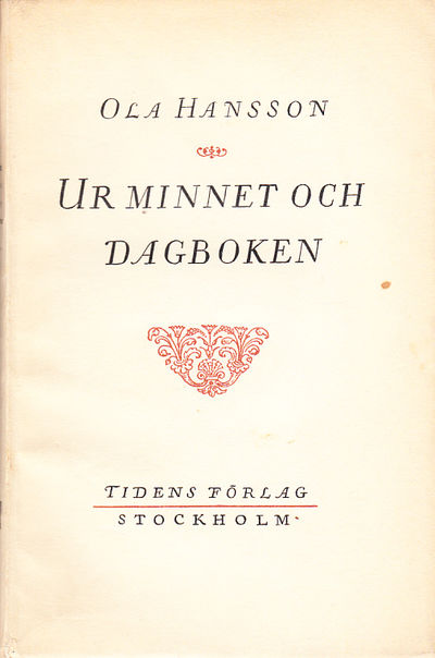 Ur minnet och dagboken. Ur författarens…