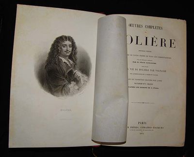 Oeuvres Complètes. Nouvelle Édition accompagnée de Notes tirées de tous les Commentateurs. Avec des Remarques nouvelles par Felix Lemaistre. Précédée de la Vie de Moliere par Voltaire. Ornée de Vignettes gravées sur Acier par Massard et F. Delannoy, d... (photo 3)