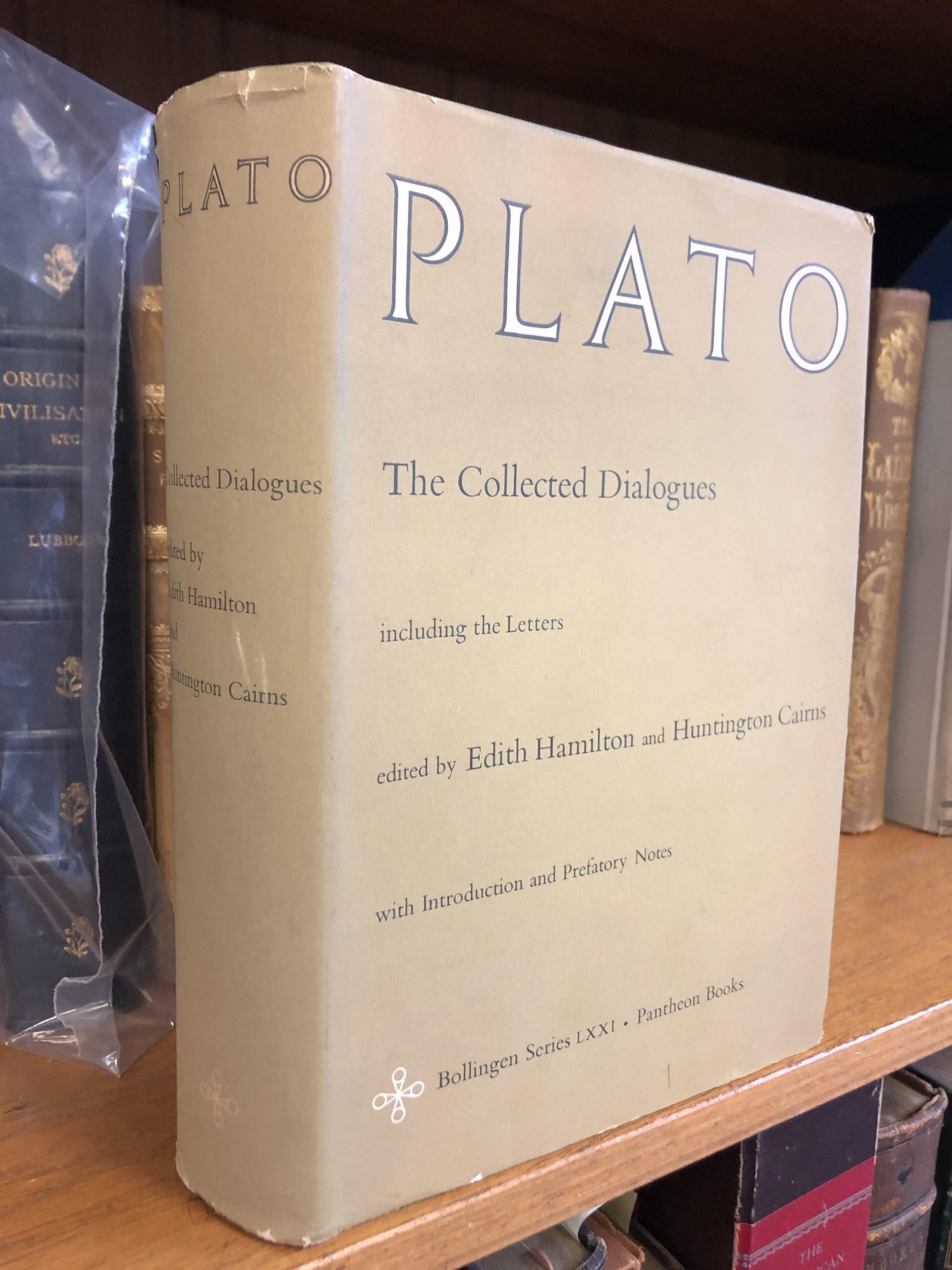 THE COLLECTED DIALOGUES OF PLATO INCLUDING THE LETTERS [SIGNED] by