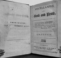 Miscellanies In Prose and Verse