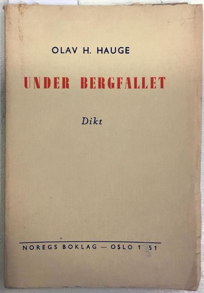 Under bergfallet. Dikt