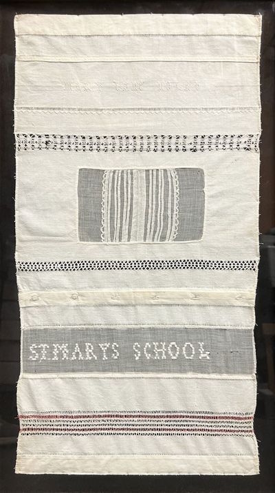 Skilled Sewing Sampler by Student Mary Lane Nolan, Aged Approx. 9