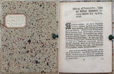 Utdrag af Protocollet, hållit uti Riksens…