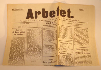 Arbetet. Organ för klassmedveten arbetarrörelse.…