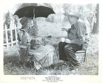 Night of the Hunter (Original photograph of Charles Laughton and Lillian Gish on the set of the 1955 film) by Laughton, Charles (director); Davis Grubb (novel); James Agee (screenwriter); Robert Mitchum, Shelley Winters, Lillian Gish (starring) - 1955