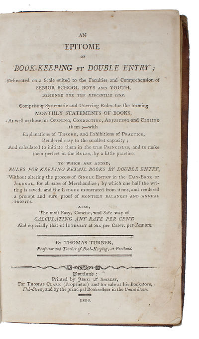 An Epitome of Book-Keeping by Double Entry:…
