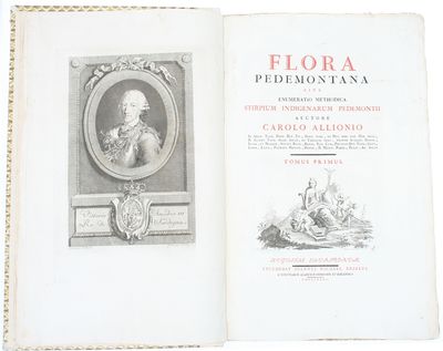 Flora Pedemontana, sive Enumeratio Methodica Stirpium Indigenarum Pedemontii. 3 Tomi. (Vol. 3: Icones accdit explanatio numenclaturae botanicae). + Auctarium ad Floram Pedemontanam, cum notis et emendationibus. - [GIVING BIRTH TO THE APPLICATION OF THE LINNEAN NOMENCLATURE] (photo 4)