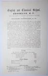 [Broadside or Flyer Promotion] English and Classical School, Brooklyn, N.Y. [Near the Corner of Lafayette and Clermont Avenues]