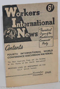 cover of Workers' International News: theoretical organ of the Revolutionary Communist Party, Fourth International; Vol. 6, No.10, November - December 1946