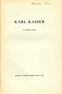 Karl Kaiser.