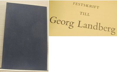 Festskrift till Georg Landberg.