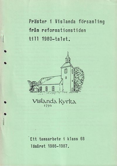 Präster i Vislanda församling från…