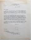 Important Typed Letter Signed on "Secretary of State" letterhead