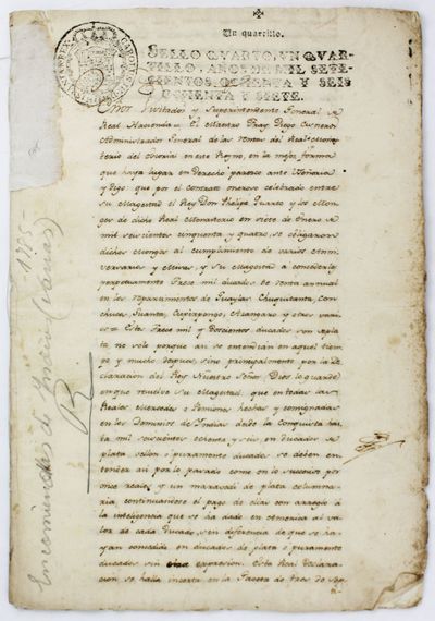[Manuscript Accounting of Colonial Support for the Spanish Royal Retreat, El Escorial]
