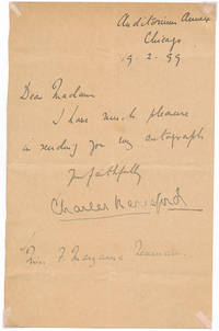 Letter Signed by 1st Baron Beresford (1846-1919) Charles - Signed - from Main Street Fine Books & Manuscripts, ABAA (SKU: 26952)