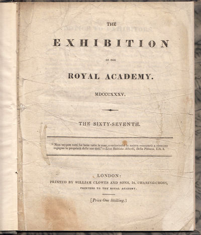 The Exhibition of the Royal Academy. 1835. The…