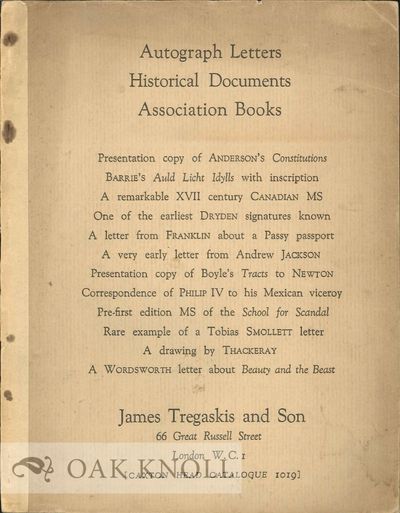 AUTOGRAPH LETTERS HISTORICAL DOCUMENTS ASSOCIATION BOOKS