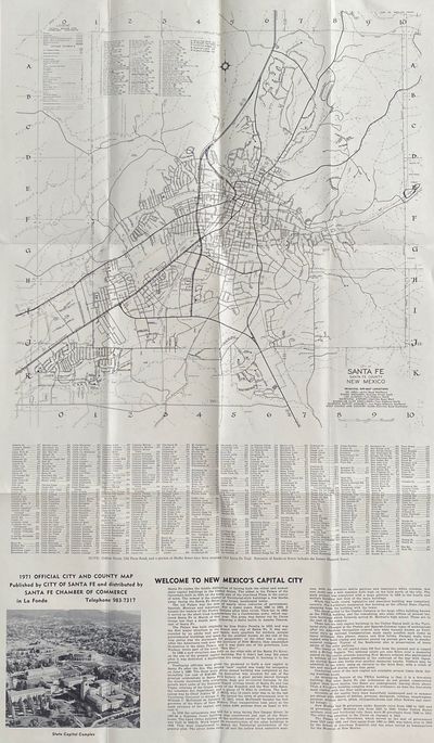 [Santa Fe] Official City and County Map
