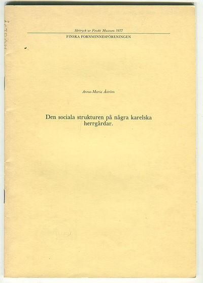Den sociala strukturen på några karelska…