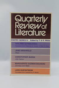 Quarterly Review of Literature Poetry Series IV, Vol. XXIII by edited by T. & R. Weiss - 1982