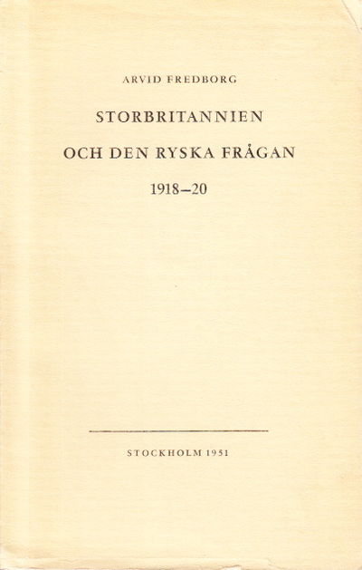 Storbritannien och den ryska frågan 1918-20.…