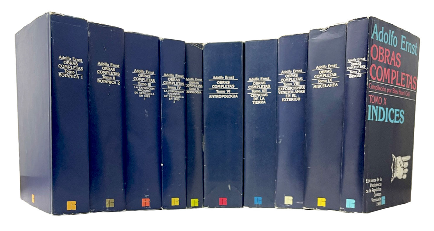 Obras Completas Adolfo Ernst Compilacio N Por Blas Bruni Celli Coordinador De La Edicio N Miguel Sua Rez Hellip By Adolfo Ernst Hardcover From Natural History Books Sku 84