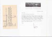 ARKHAM HOUSE Ephemera:  Archive of Letters from AH / August Derleth to Lee Brown Coye about the cover art for Who Fears the Devil by Manly wade Wellman ( 6 pieces all signed By AD ) by ARKHAM HOUSE / Ephemera ( August Derleth / Lee Brown Coye /  Manly Wade Wellmann related) - 1963