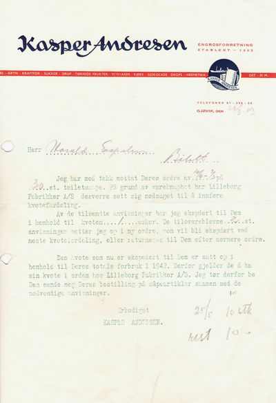 Lott med ulike skrifter fra handelsnæringen som har med vareknapphet og rasjonering å gjøre. (photo 2)
