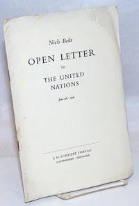 Open letter to the United Nations de Bohr, Niels - 1950