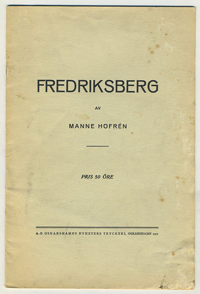Fredriksberg. Några anteckningar. Särtryck ur…