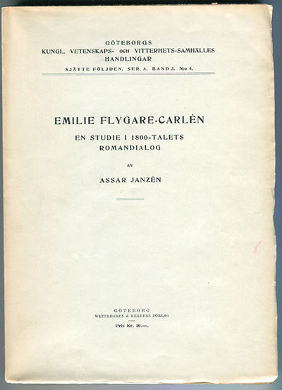 Emilie Flygare-Carlén. En studie i 1800-talets…