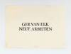 Exhibition postcard: Ger Van Elk: Neue Arbeiten (13 September-12 October [1975])
