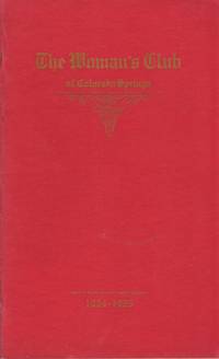 image of The Woman's Club of Colorado Springs: Twenty-Third Annual Announcement 1924-1925