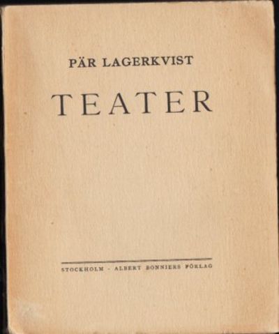 Teater. Den svåra stunden. Tre enaktare. Modern…