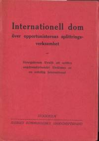 Internationell dom över opportunisternas…