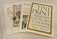image of Fine Print: The Review for the Arts of the Book - Complete for 1985 (Vol. 11, Nos. 1-4)