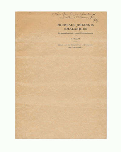 Nicolaus Johannis Smalandius. Ett gammalt problem…