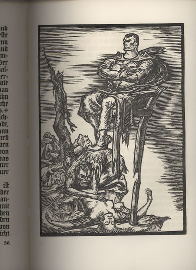 Die Schriften Salomos. Dieses Werk mit 8 Holzschnitten von Bruno Goldschmitt wurde im Jahre 1922.als 10. Bd der Meisterwerke der Weltliteratur mit Originalgraphik in einer einmaligen Vorzugsausgabe von 250 Exemplaren von der Verlagsanstalt Manz auf echtem Bütten gedruckt u. v. Knorr & Hirth in München mit der Hand gebunden (photo 3)