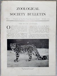image of Zoological Society Bulletin, No. 11, October, 1903