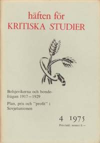 Häften för kritiska studier 4 1975.