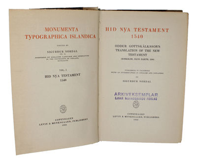 Edited by Sigurdur Nordal. 6 vols. (all). (photo 2)