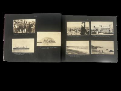 1920s Central and South America SS Resolute Voyage Photo Album, with Captioned Photographs of Panama, Colombia, Peru, Chile, Uruguay and Argentina