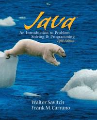 Java : Introduction to Problem Solving and Programming