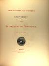 View Image 2 of 3 for Two hundred and fiftieth anniversary of the settlement of Providence, June 23 and 24, 1886 Inventory #56696