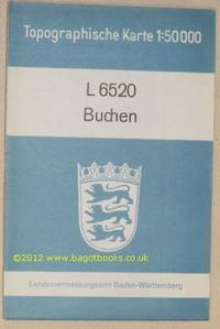 L6520 Buchen. Topographische Karte 1:50000 by Landesvermessungsamt Baden-WÃ¼rttemberg - 1960