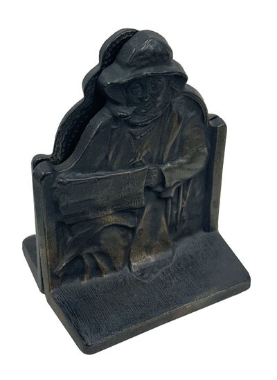Art Deco Bookends: Cape Cod Fisherman