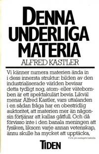Denna underliga materia.