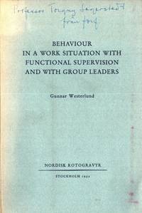 Behaviour in a Work Situation With Functional…