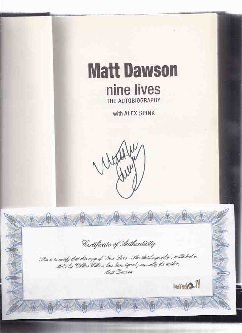 Matt Dawson Nine Lives The Autobiography a Signed Copy )( Tour of Hell / Rugby World Cup