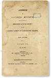 An Address on Sacred Musick Delivered Before the Middlesex Musical Society and the Handel Society of Dartmouth College, at a Joint Meeting Held at Concord, (N.H.) Sept. 19, 1810